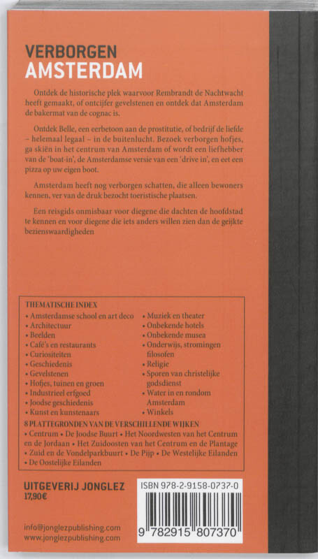 VERBORGEN AMSTERDAM (NDL) 91537 - JONGLEZ ( DIFFUSION MICHELIN ) / POCKET/POCHE MICHELIN achterkant