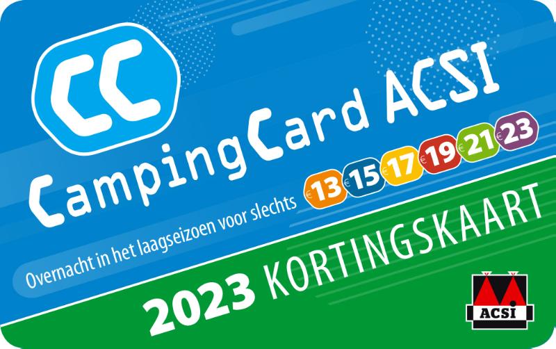 ACSI Campinggids - CampingCard ACSI 2023 achterkant