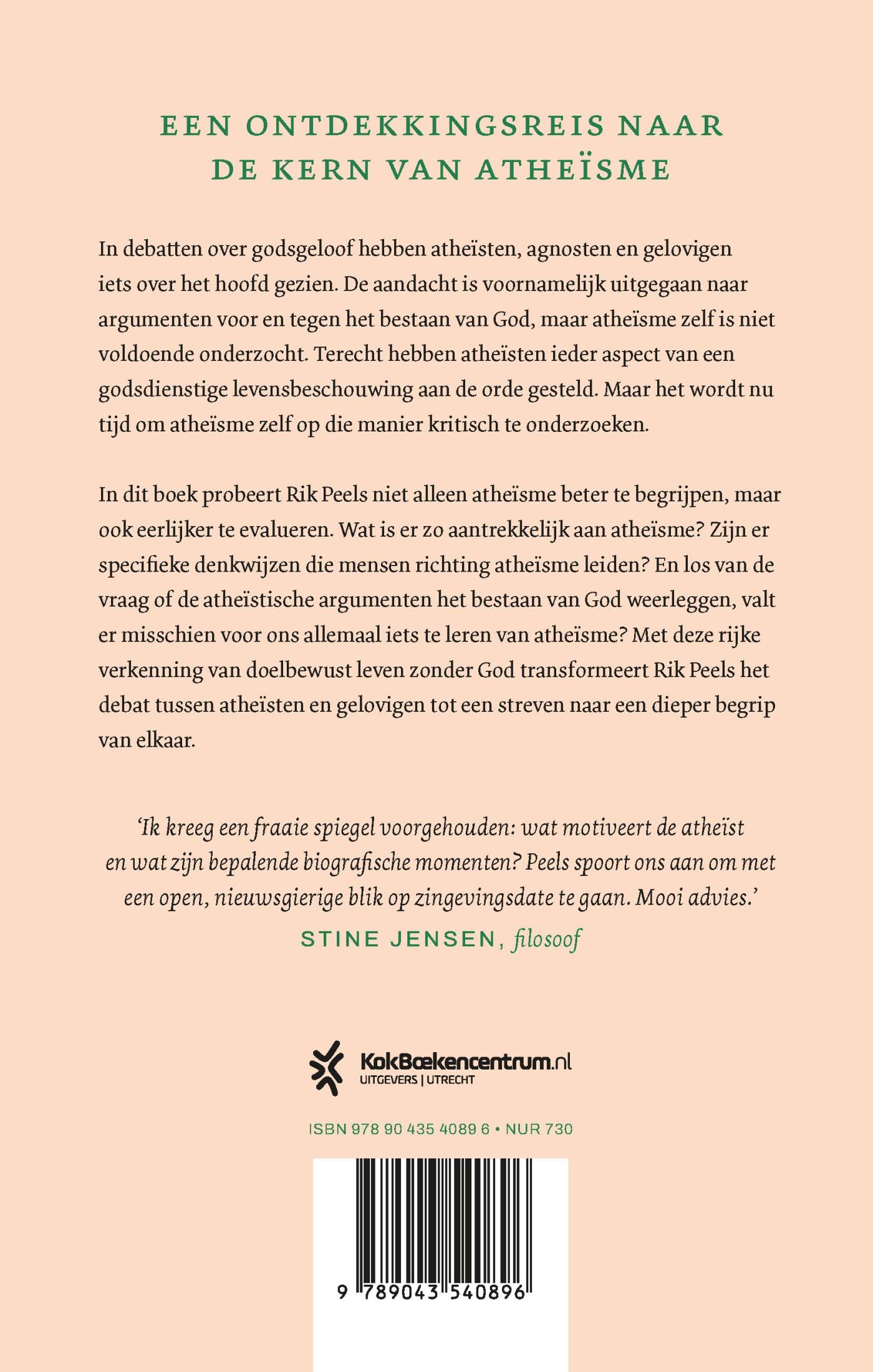 Leven zonder God achterkant