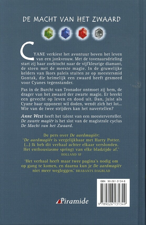 De zwarte magiër / De macht van het zwaard / 4 achterkant