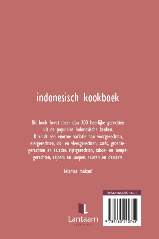 Indonesisch kookboek achterkant