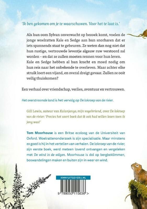 Het overstroomde land achterkant