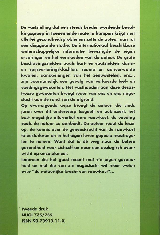 De natuurlijke kracht van rauwkost achterkant
