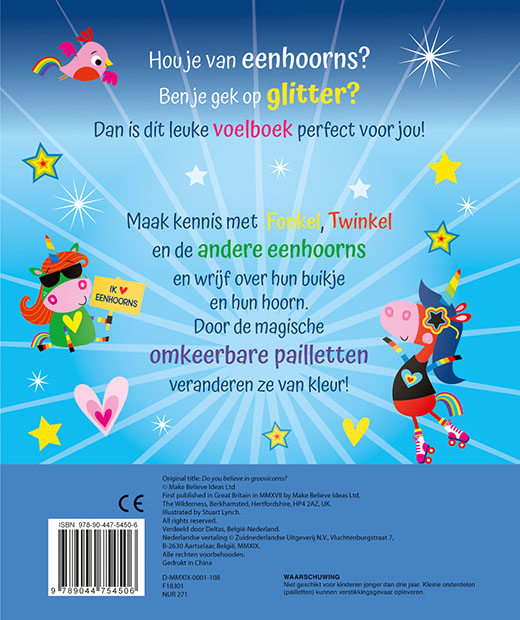 Mijn glitterboek vol eenhoorns achterkant