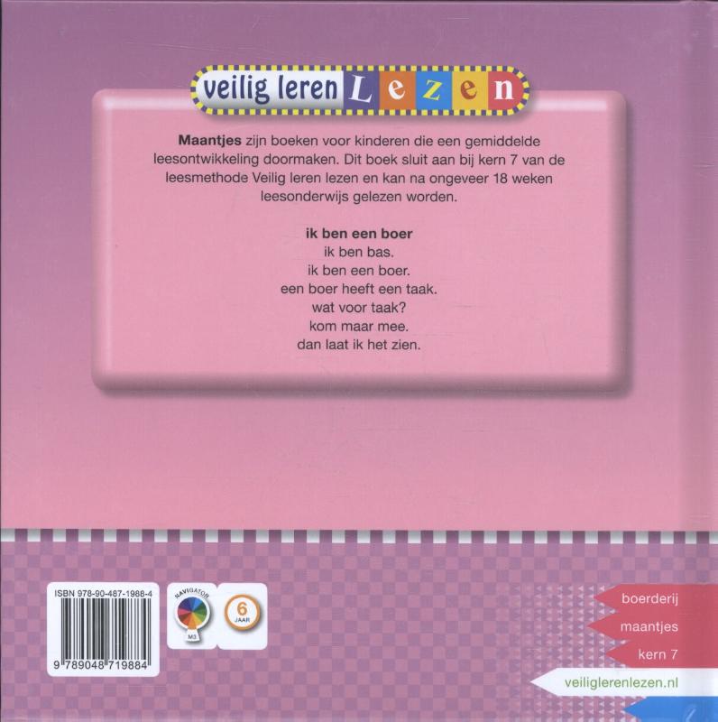 ik ben een boer / Veilig leren lezen ik ben een boer / Veilig leren lezen achterkant