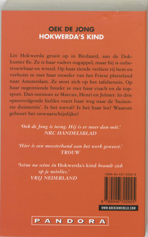 Hokwerda's kind / Pandora pockets achterkant