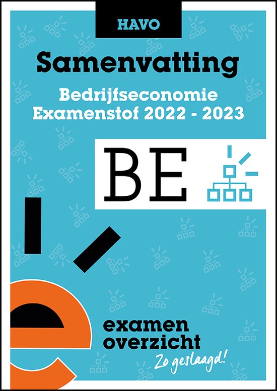 ExamenOverzicht - Samenvatting Bedrijfseconomie HAVO