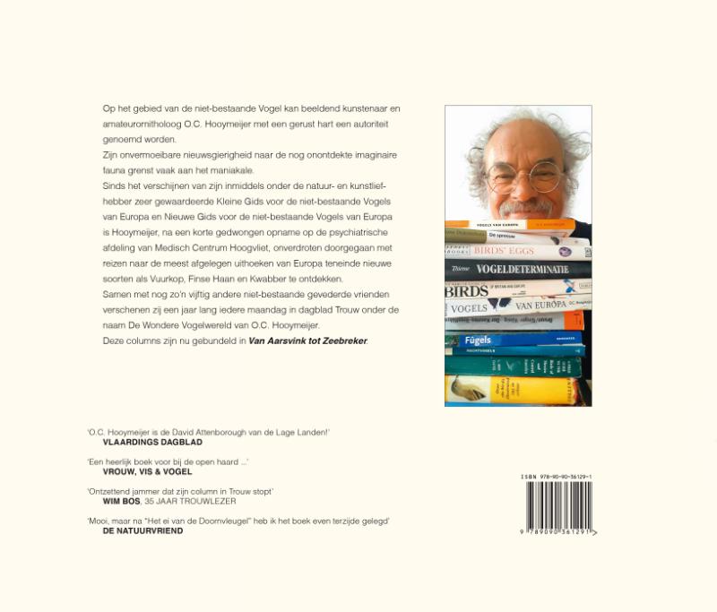 Van Aarsvink tot Zeebreker achterkant