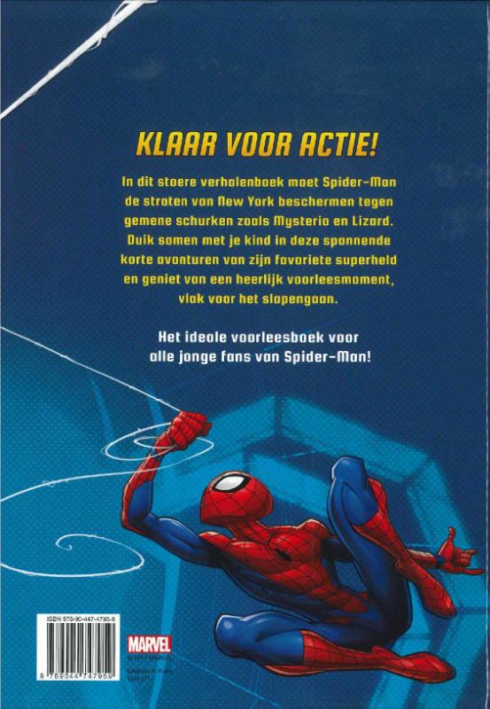 Spiderman 5-minuutverhalen achterkant