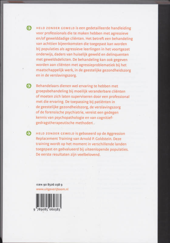 Held zonder geweld achterkant