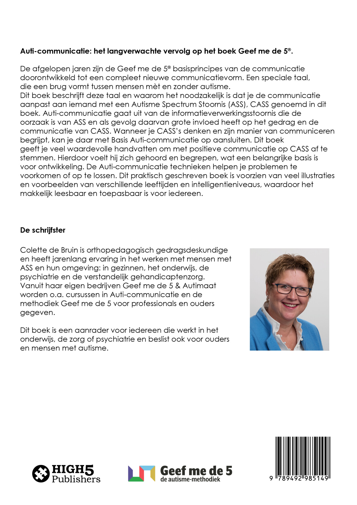 Auti-communicatie achterkant