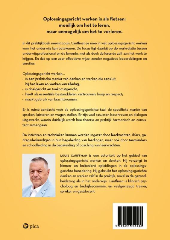Oplossingsgericht werken voor de klas achterkant
