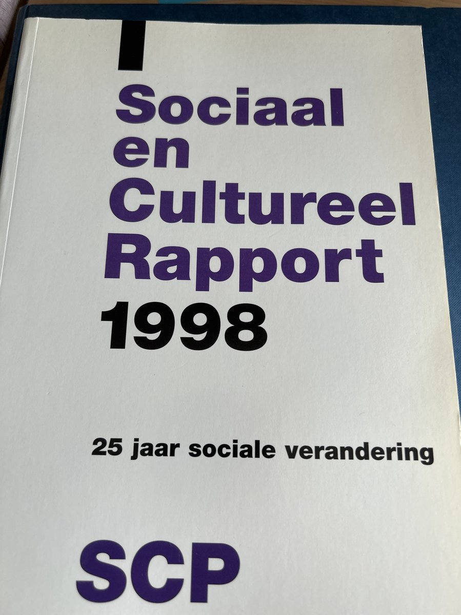 1998 Sociaal en Cultureel Rapport