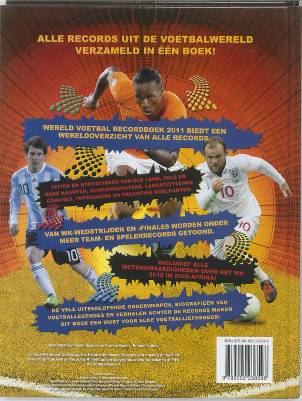 Wereld voetbal recordboek 2011 Wereld voetbal recordboek 2011 achterkant