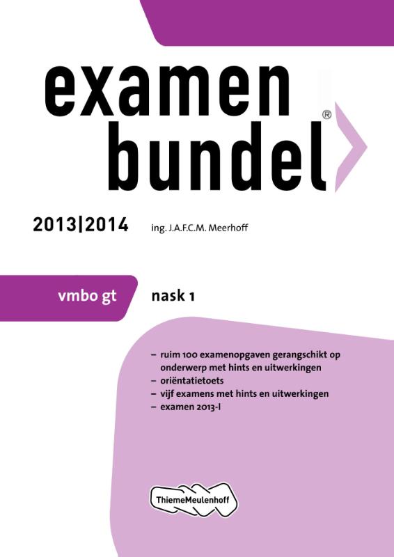 Examenbundel 2013/2014 vmbo-gt NaSk1