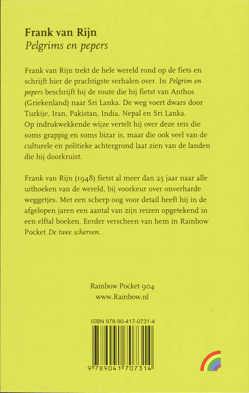 Rainbow pocketboeken 904 - Pelgrims en pepers achterkant