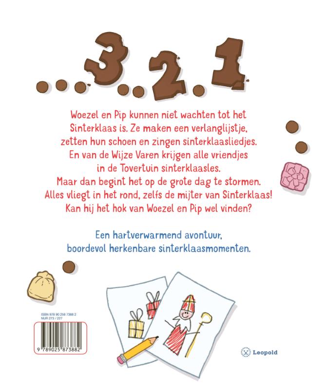 Aftellen tot Sinterklaas / Woezel & Pip achterkant