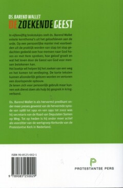 ZOEKENDE GEEST, DE achterkant