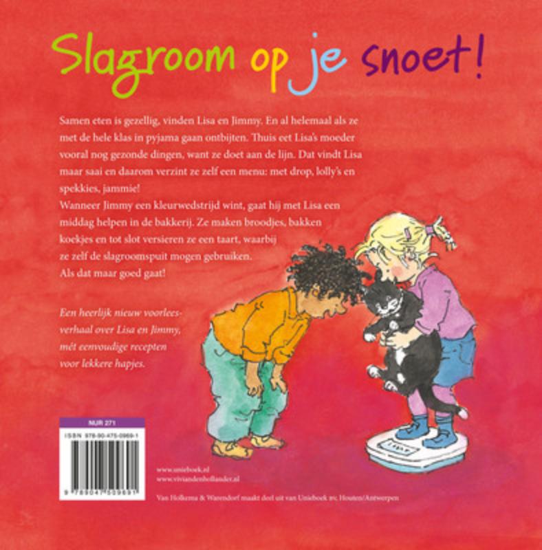 Slagroom op je snoet! achterkant