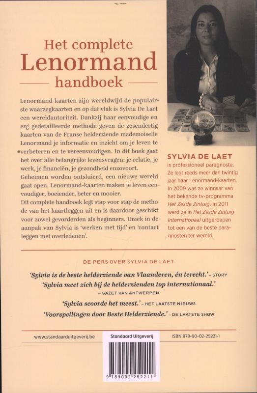 Het complete Lenormand handboek - Sylvia De Laet achterkant