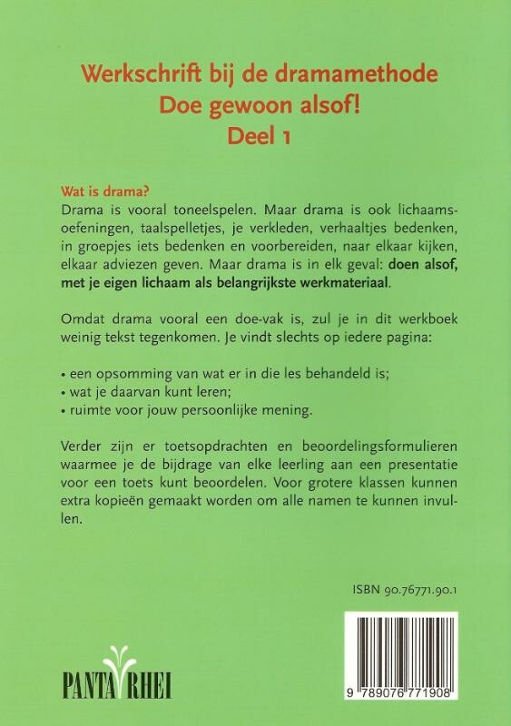 Dramaschrift / 1 achterkant