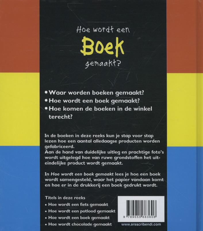 Hoe wordt een boek gemaakt? / Hoe wordt ... gemaakt? achterkant