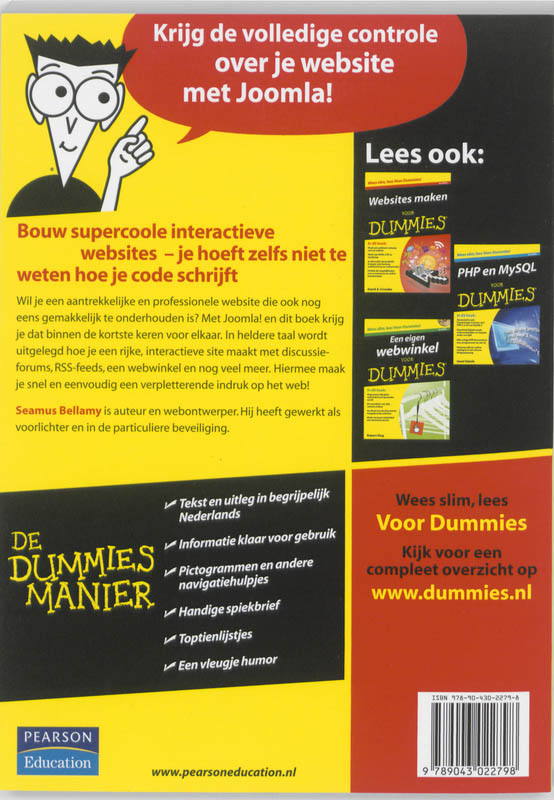 Joomla voor Dummies / Voor Dummies achterkant