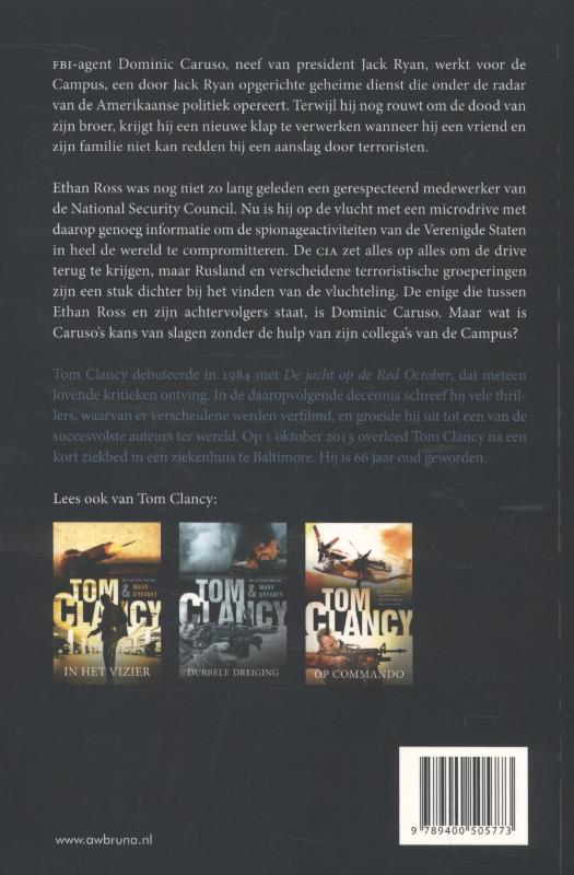 Tom Clancy: Verdenking van verraad / Jack Ryan / 17 achterkant