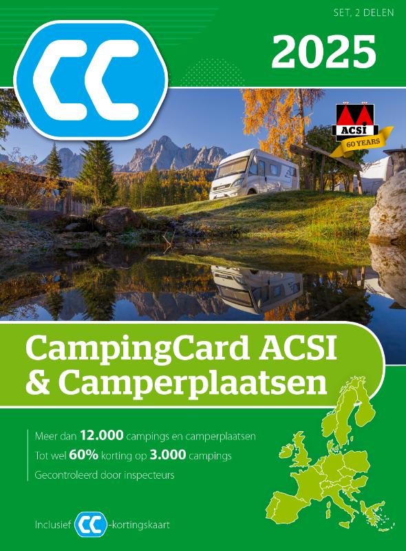 CampingCard ACSI & Camperplaatsen 2025 / ACSI Campinggids