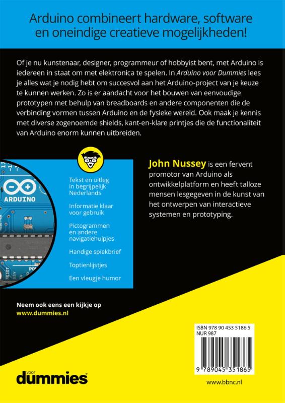 Arduino voor dummies / Voor Dummies achterkant