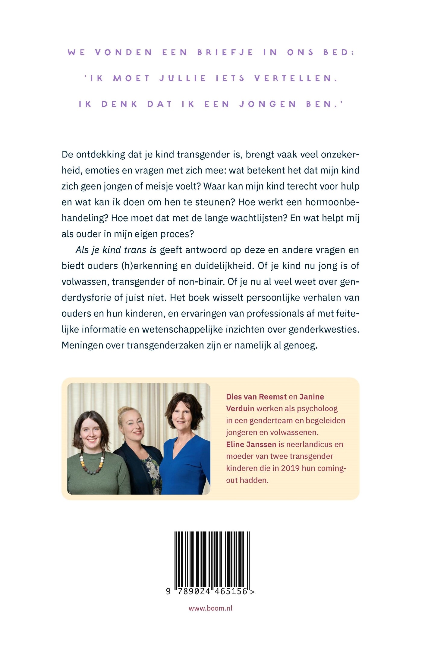 Als je kind trans is achterkant