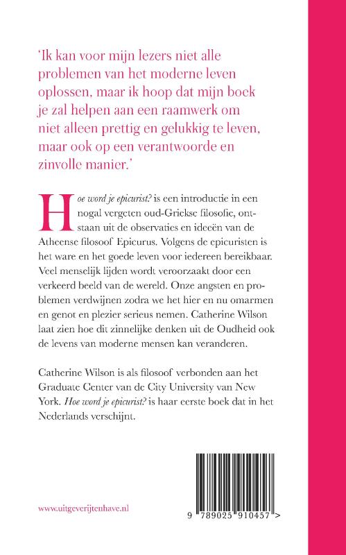 Hoe word je epicurist? achterkant