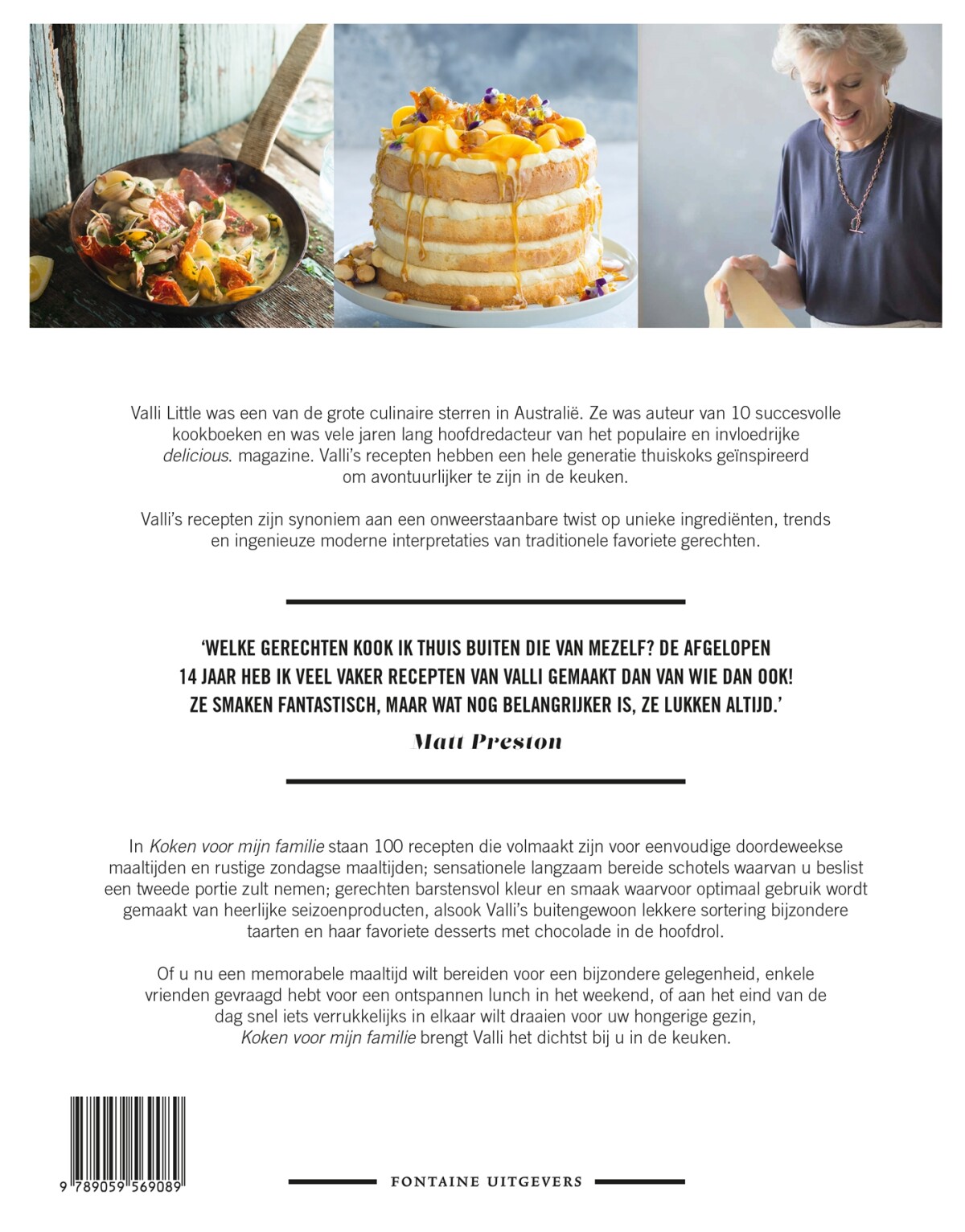 Koken voor mijn familie achterkant