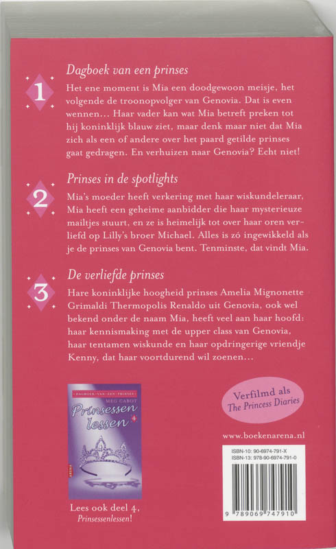 Dagboek van een prinses / Dagboek van een prinses / 1-3 achterkant