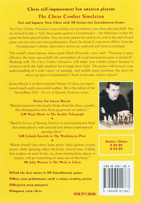 The Chess Combat Simulator achterkant