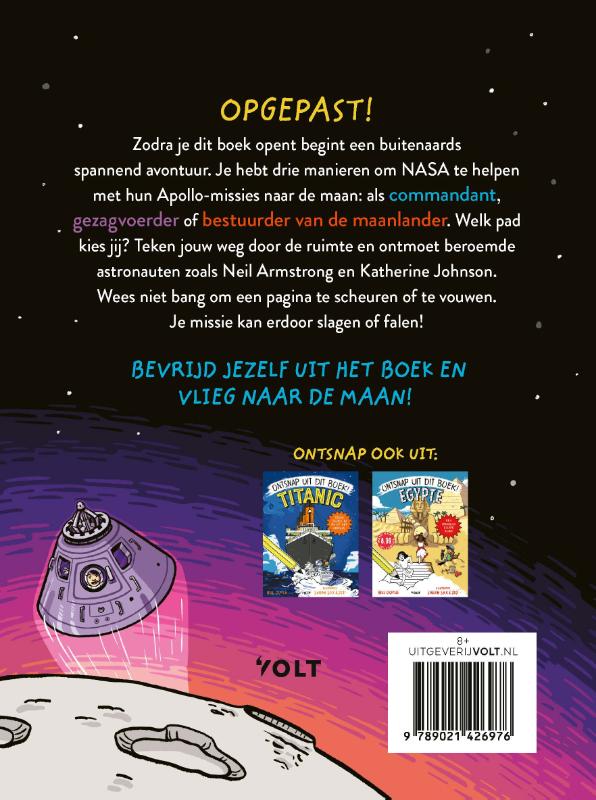 Ontsnap uit dit boek - Race naar de maan / Ontsnap uit dit boek / 3 achterkant