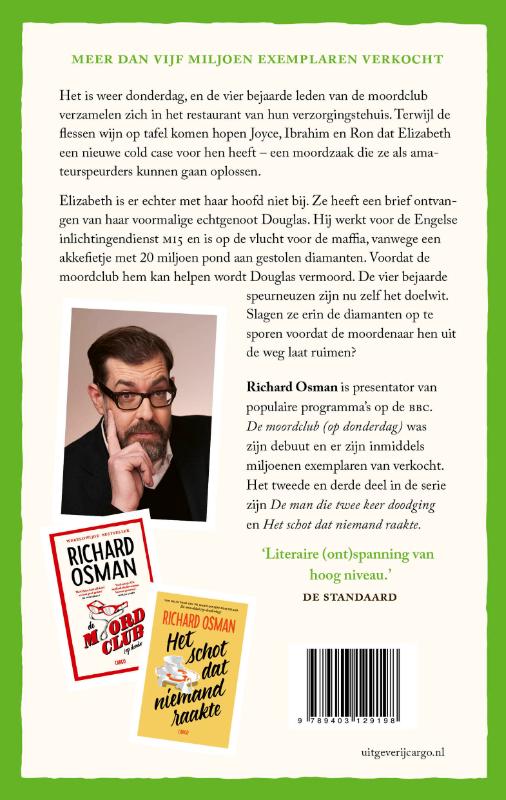 De man die twee keer doodging / De moordclub (op donderdag) / 2 achterkant