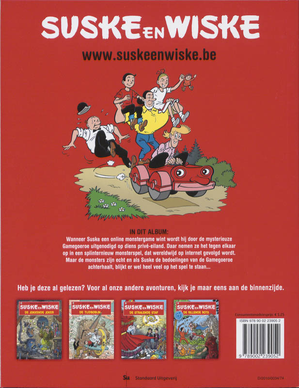 De gamegoeroe / Suske en Wiske / 308 achterkant