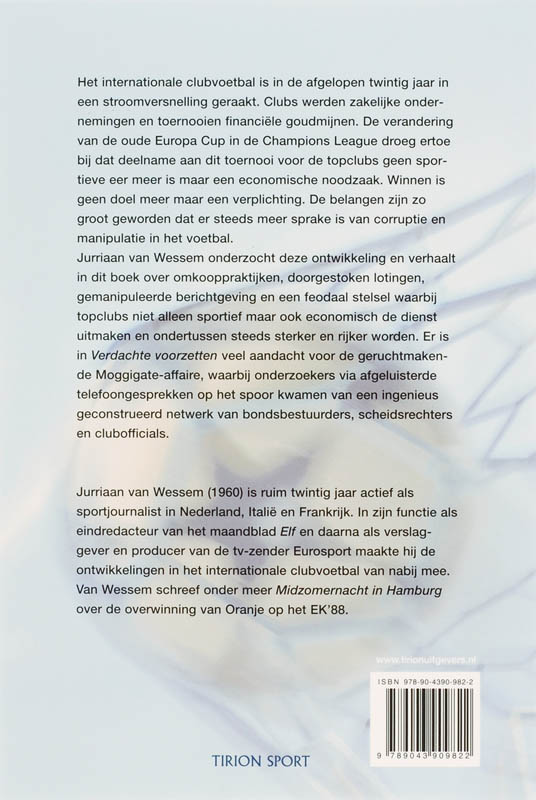 Verdachte voorzetten / Tirion sport Verdachte voorzetten / Tirion sport achterkant