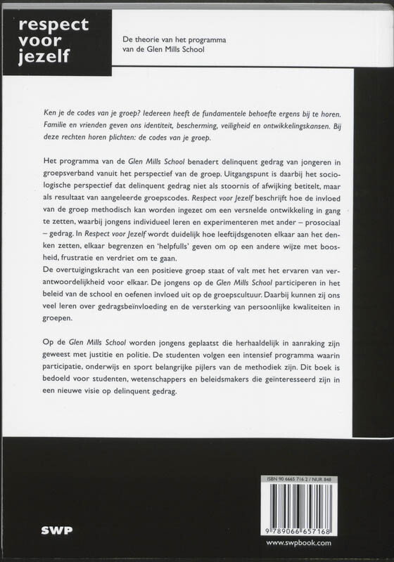 RESPECT VOOR JEZELF achterkant