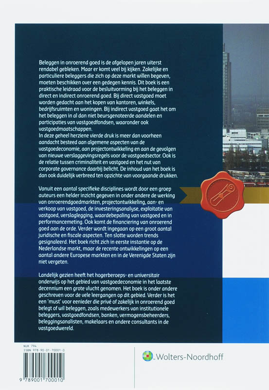 Onroerend goed als belegging Onroerend goed als belegging achterkant