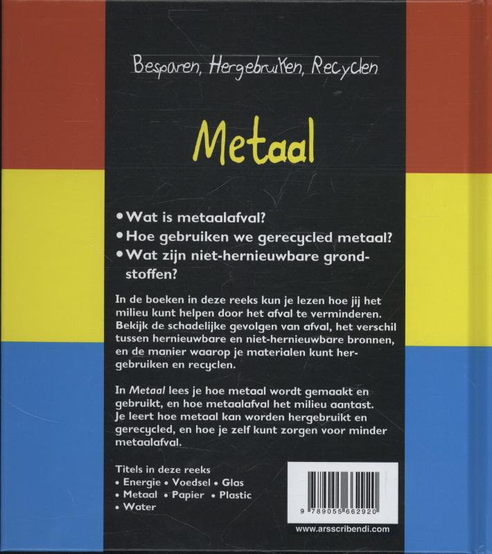 Metaal / Besparen, hergebruiken, recyclen achterkant