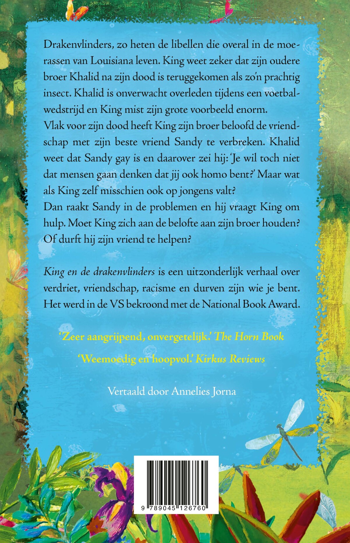 King en de drakenvlinders achterkant