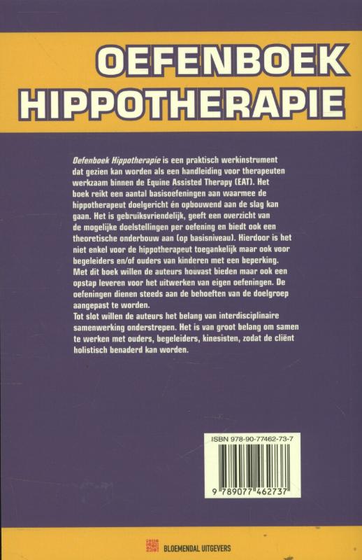 Oefenboek hippotherapie achterkant