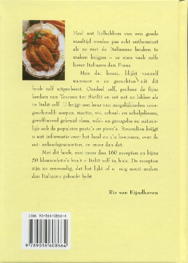 De Italiaanse keuken / Rebo culinair achterkant