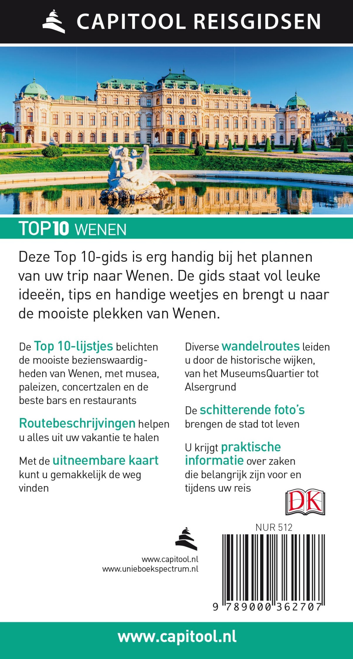 Wenen / Capitool Reisgidsen Top 10 achterkant