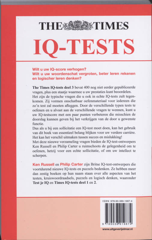 De times IQ-test / deel 3 achterkant