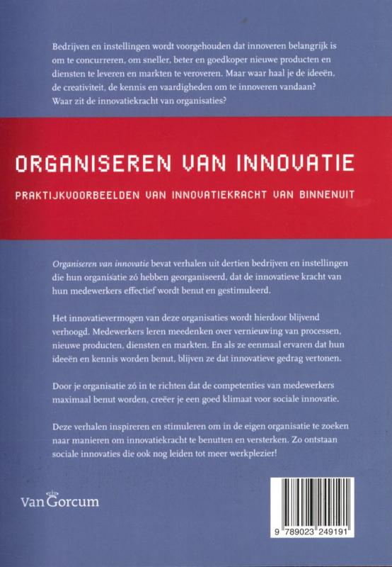 Organiseren van innovatie achterkant