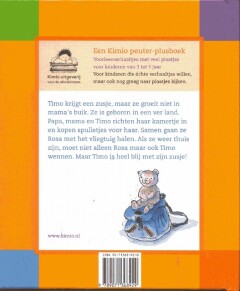 Een zusje uit een ver land / Een Kimio peuter-plusboek achterkant