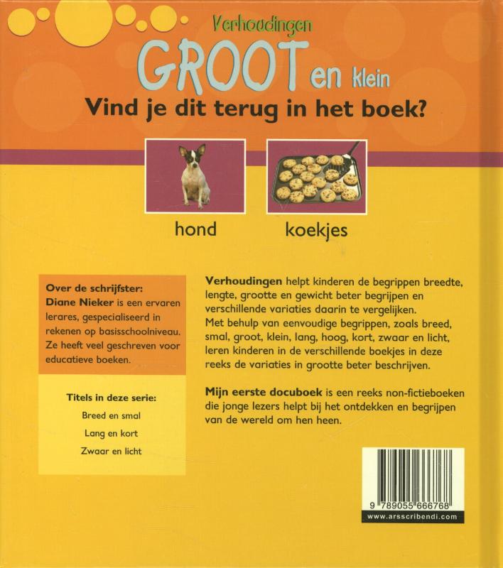 Verhoudingen  -   Groot en klein achterkant